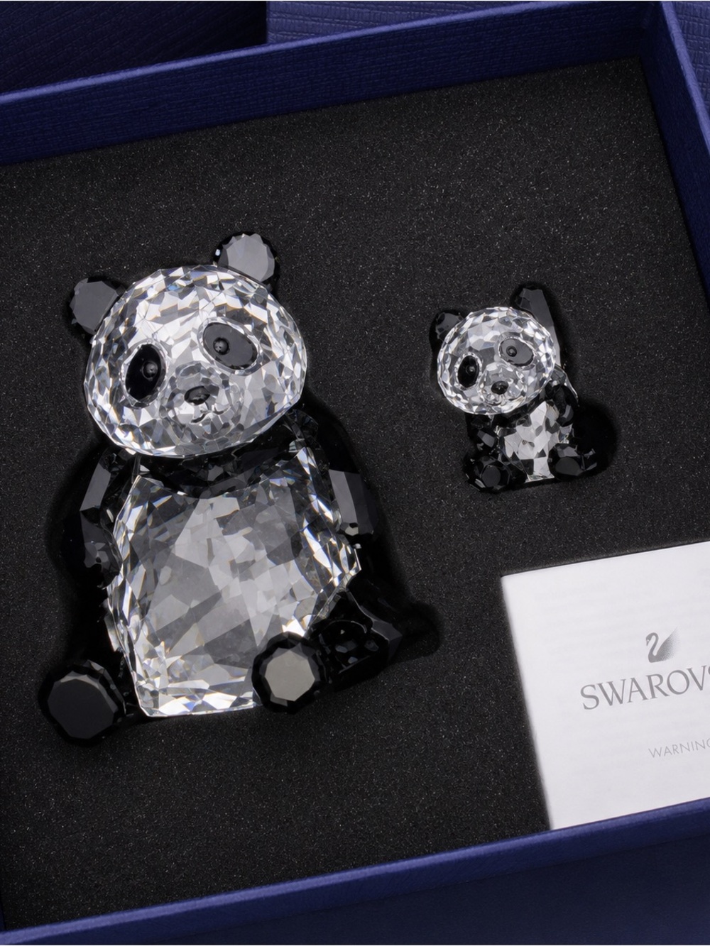 SWAROVSKI CRYSTAL SCS ENDANGERED WILDLIFE 2008 Pandas Mother & Baby
